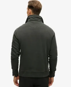 Contrast Stitch Half Zip Sweatshirt