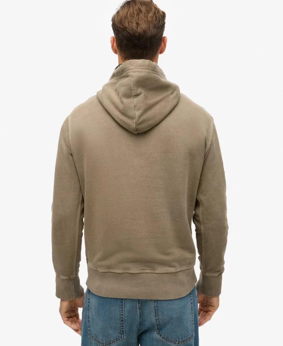 Contrast Stitch Relaxed Hoodie