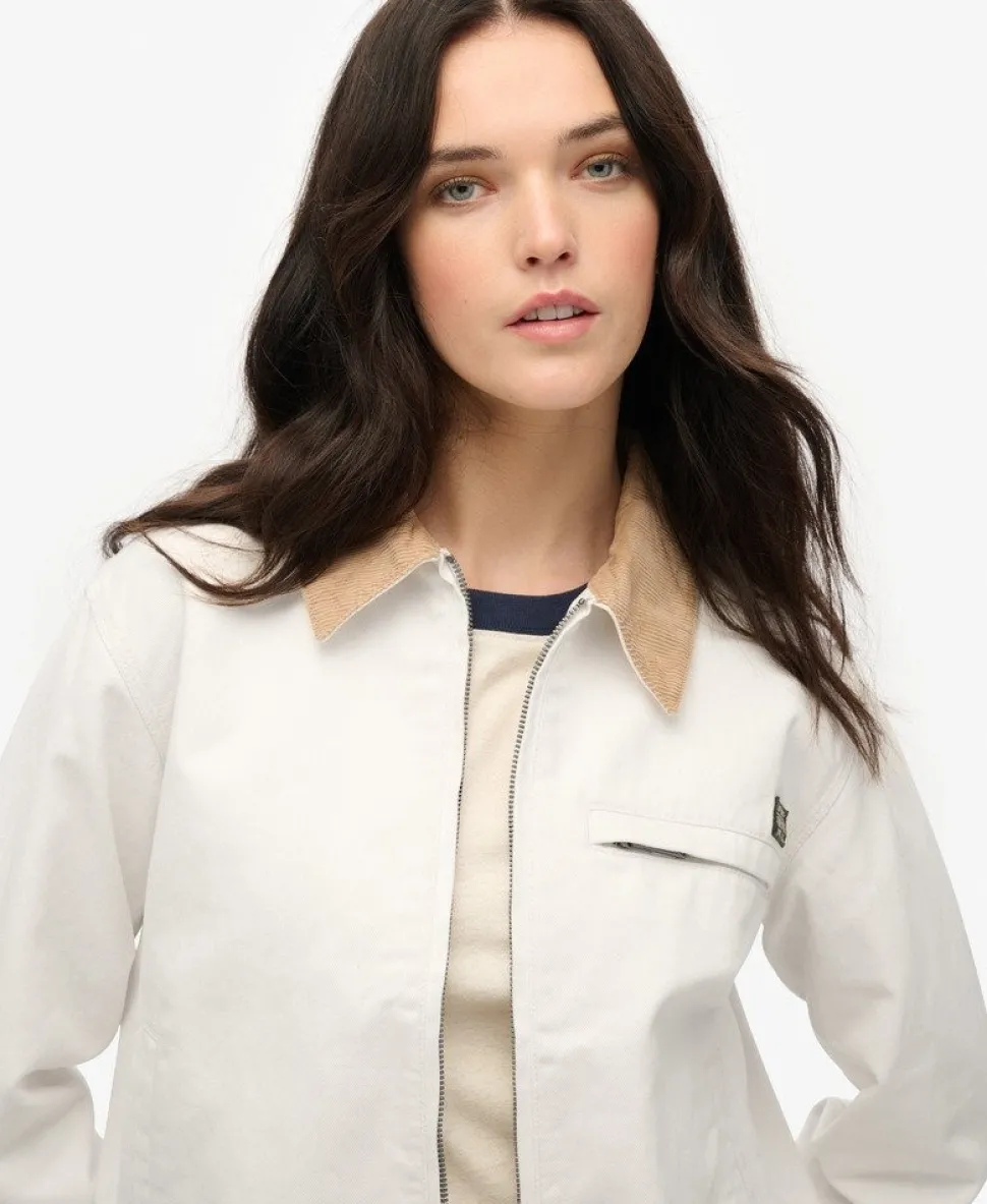 Cord Collar Barn Jacket