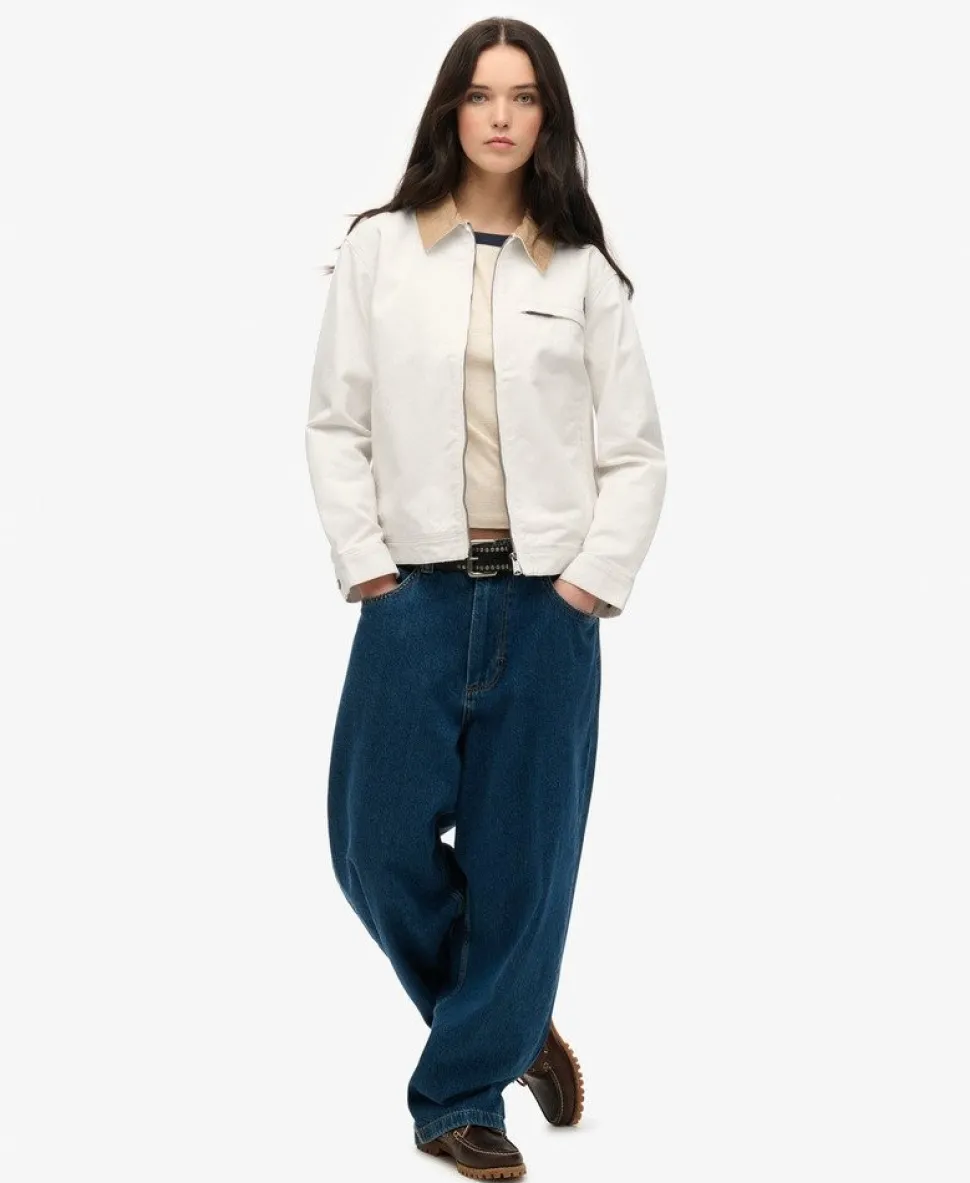 Cord Collar Barn Jacket