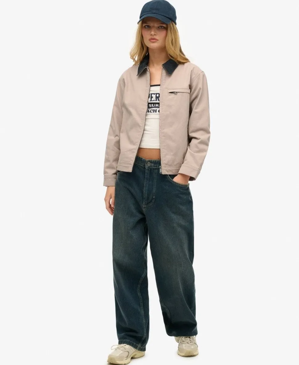 Cord Collar Barn Jacket