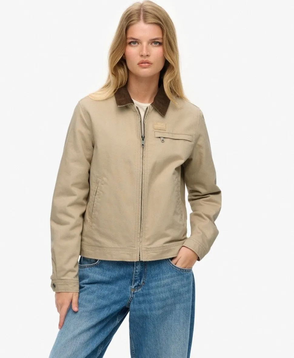 Cord Collar Quilt Ranch Jacket