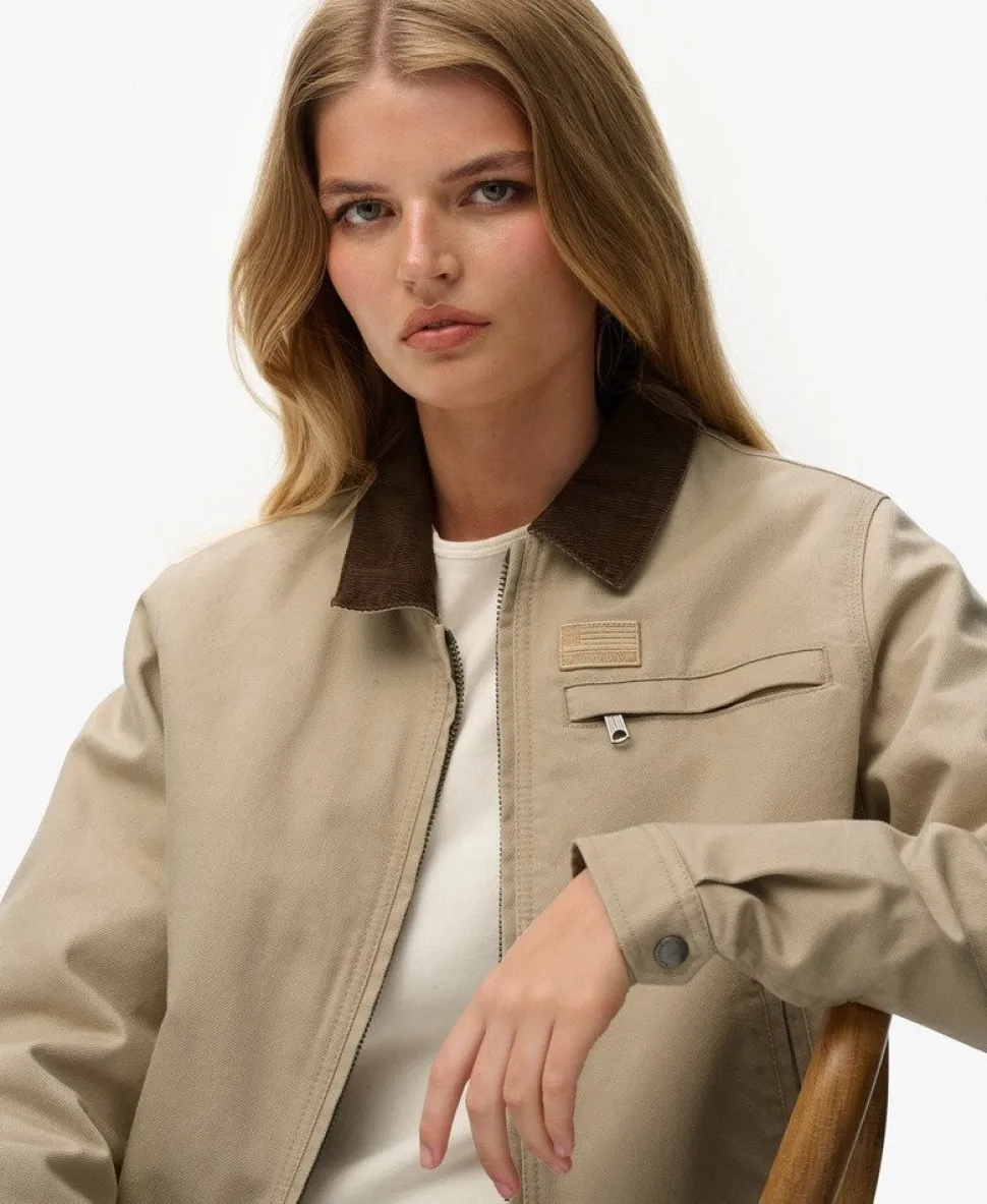 Cord Collar Quilt Ranch Jacket