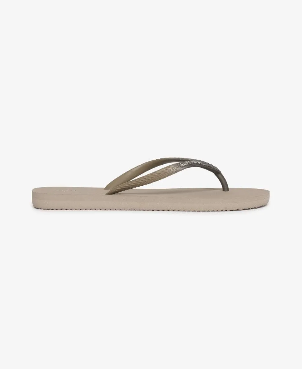 Core Metallic Flip Flops
