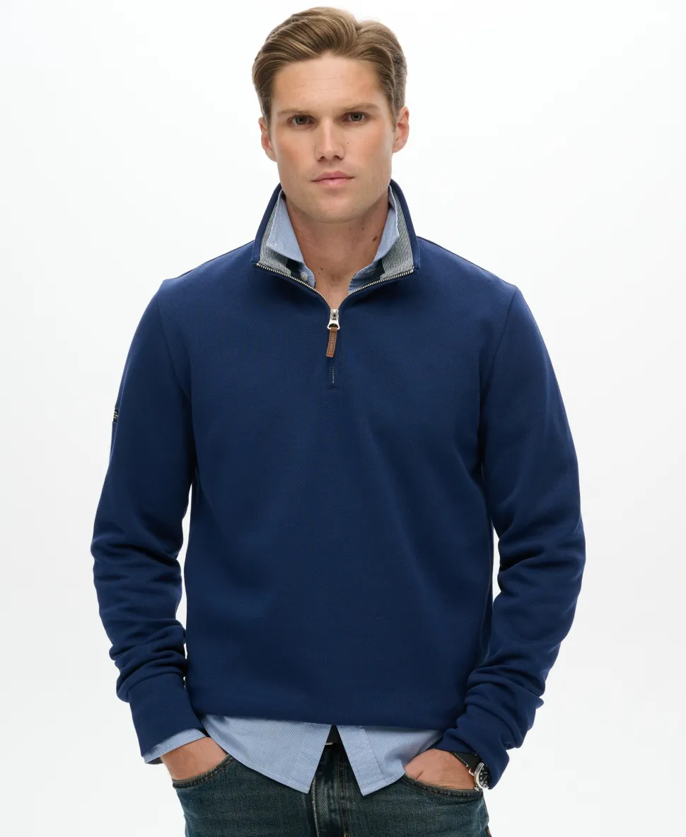 Core Pique Half Zip Sweatshirt