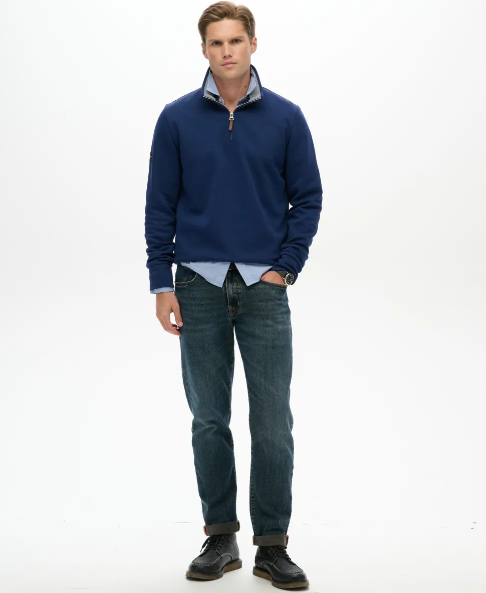 Core Pique Half Zip Sweatshirt