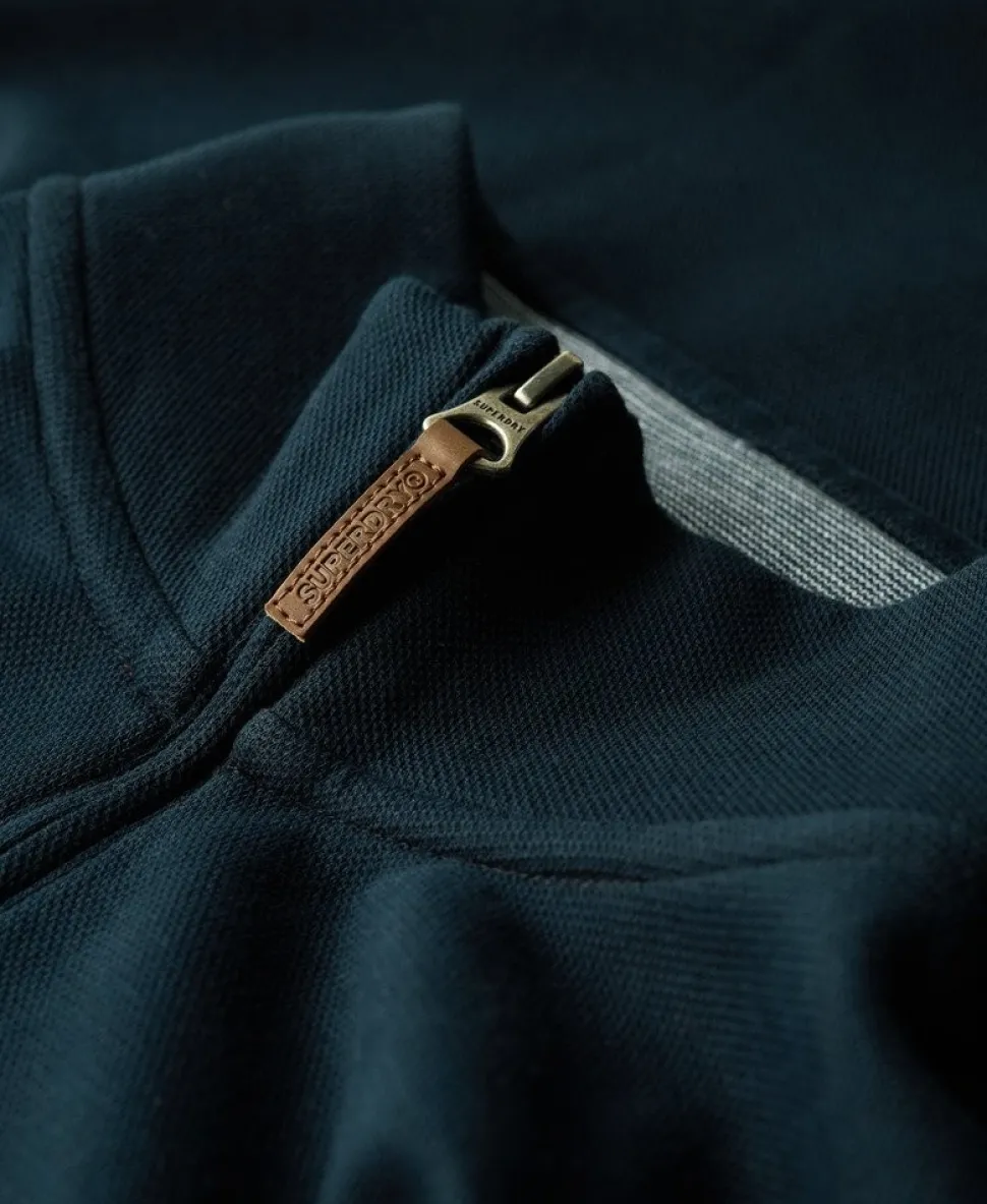 Core Pique Half Zip Sweatshirt