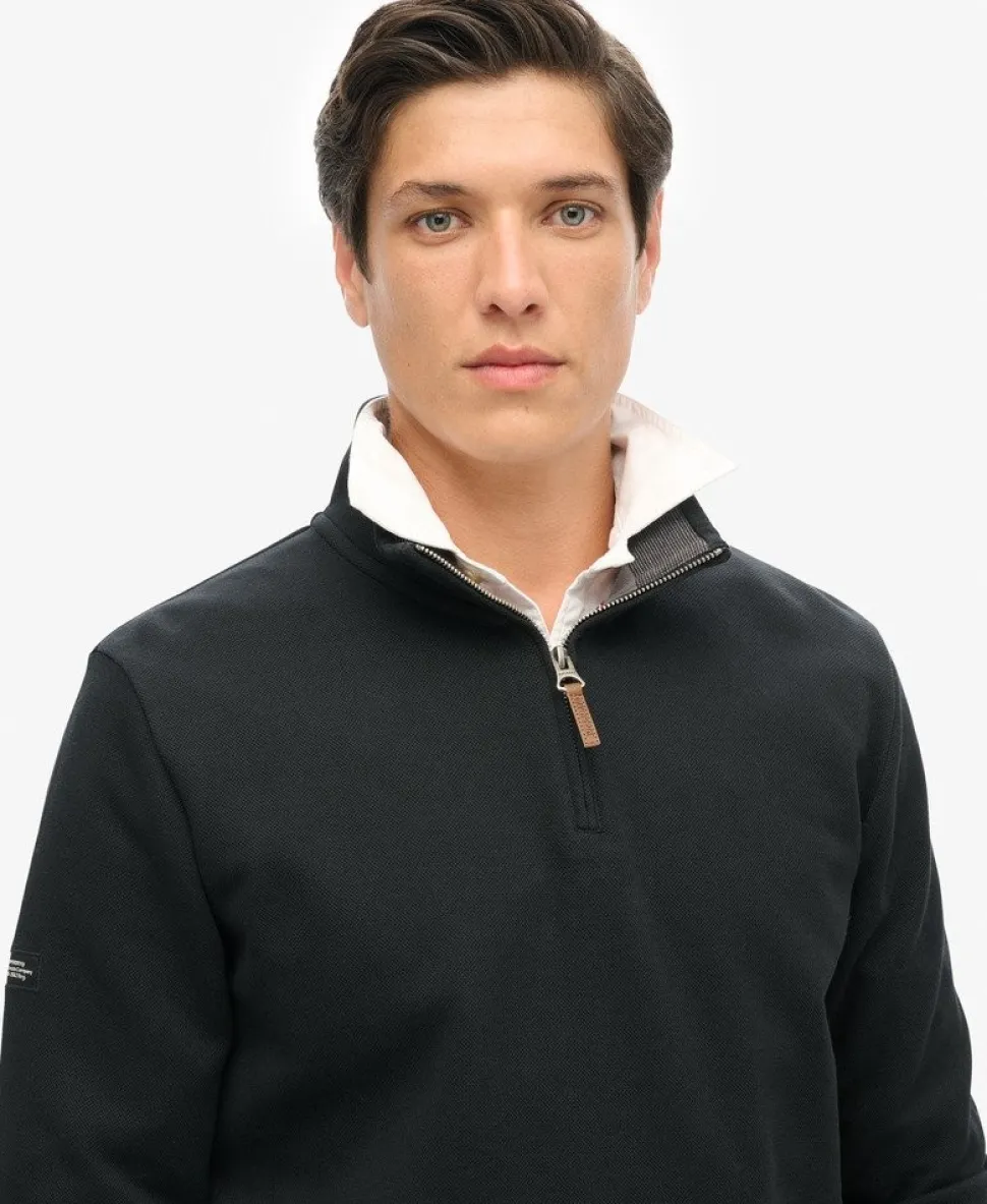 Core Pique Half Zip Sweatshirt