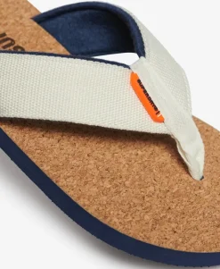 Cork Graphic Flip Flops