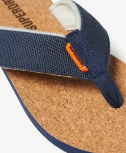 Cork Graphic Flip Flops