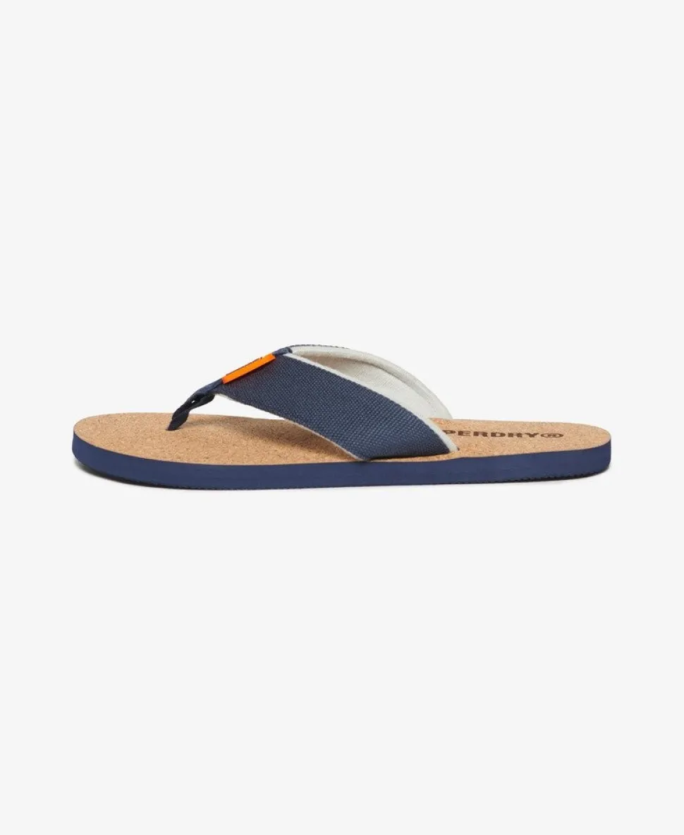 Cork Graphic Flip Flops