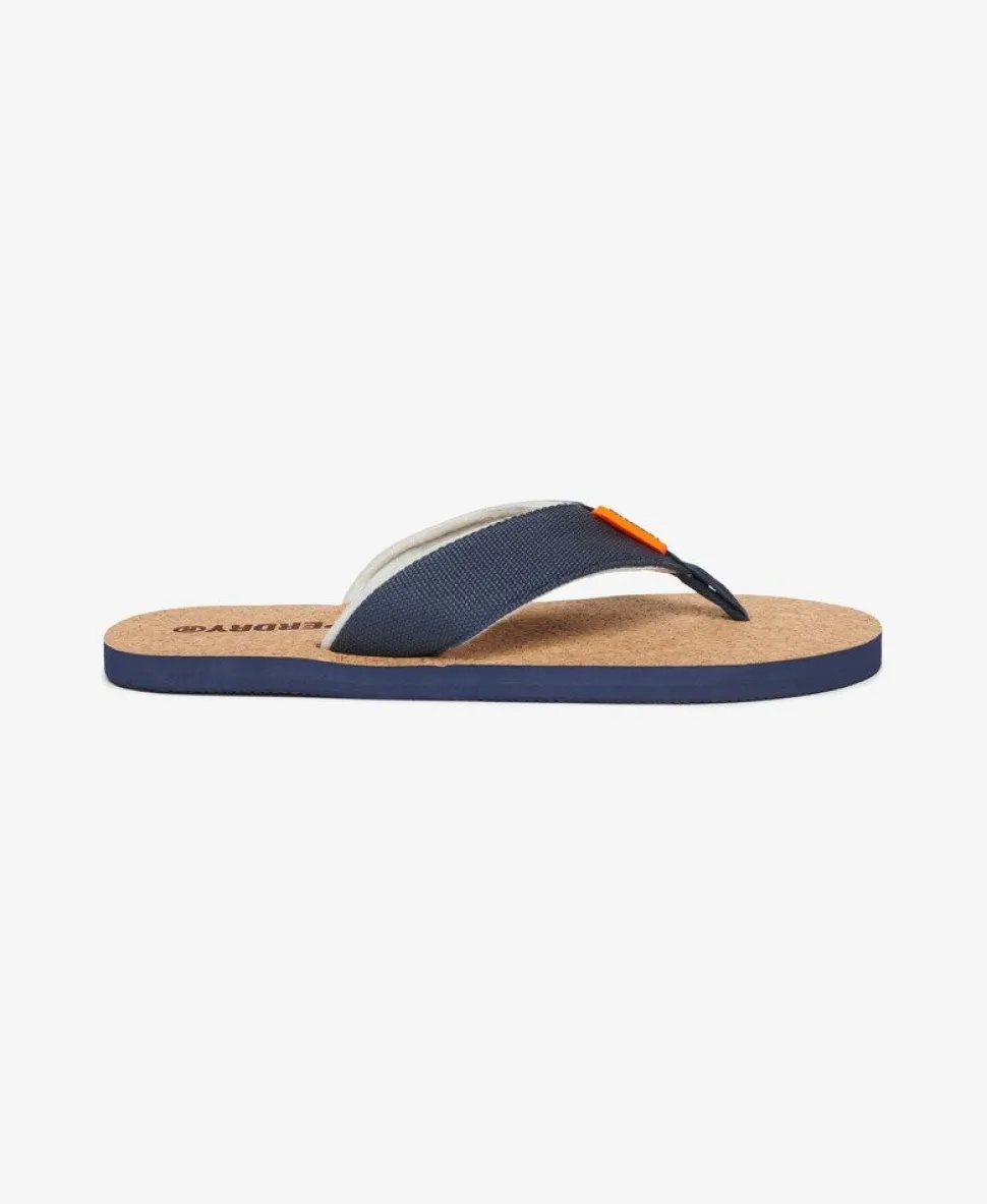 Cork Graphic Flip Flops