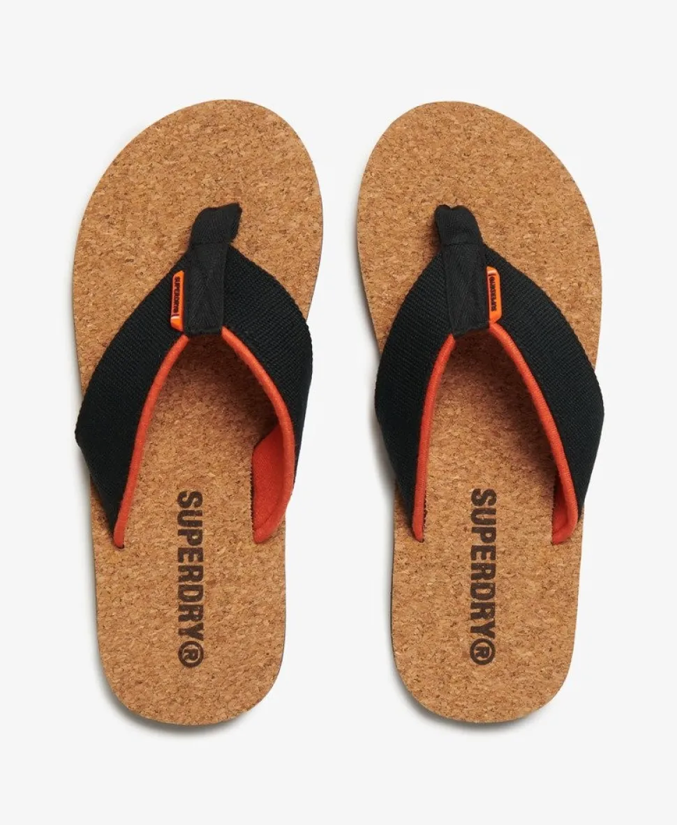 Cork Graphic Flip Flops
