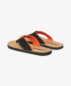 Cork Graphic Flip Flops