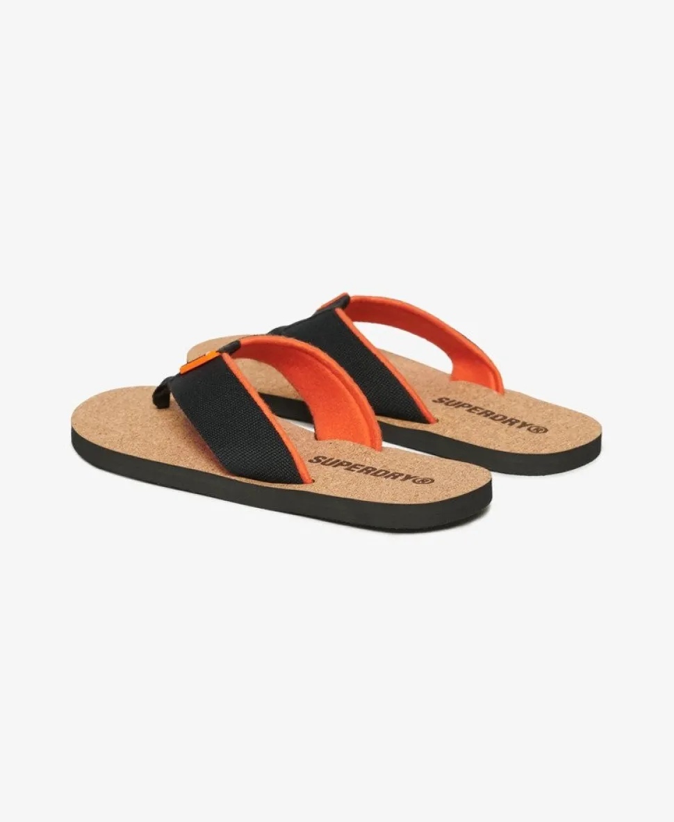 Cork Graphic Flip Flops