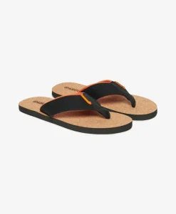 Cork Graphic Flip Flops