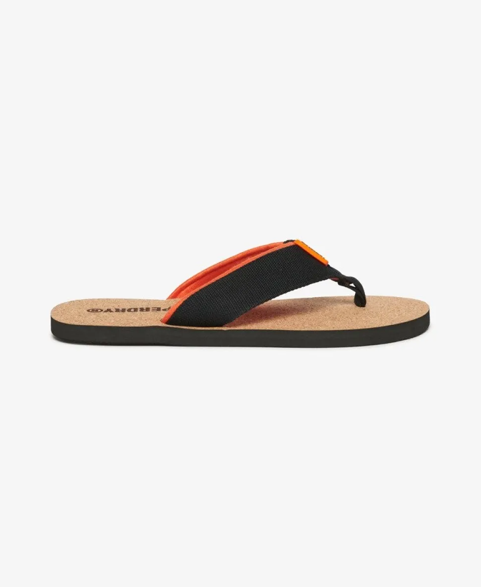 Cork Graphic Flip Flops