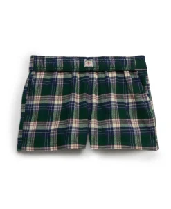 Cotton Check Elastic Shorts