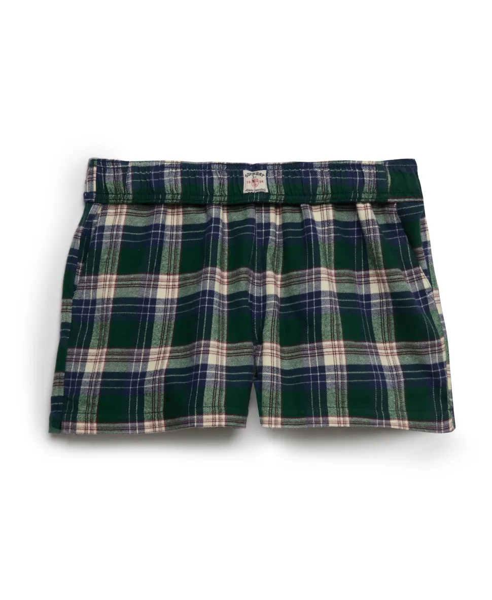 Cotton Check Elastic Shorts