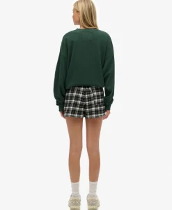 Cotton Check Elastic Shorts