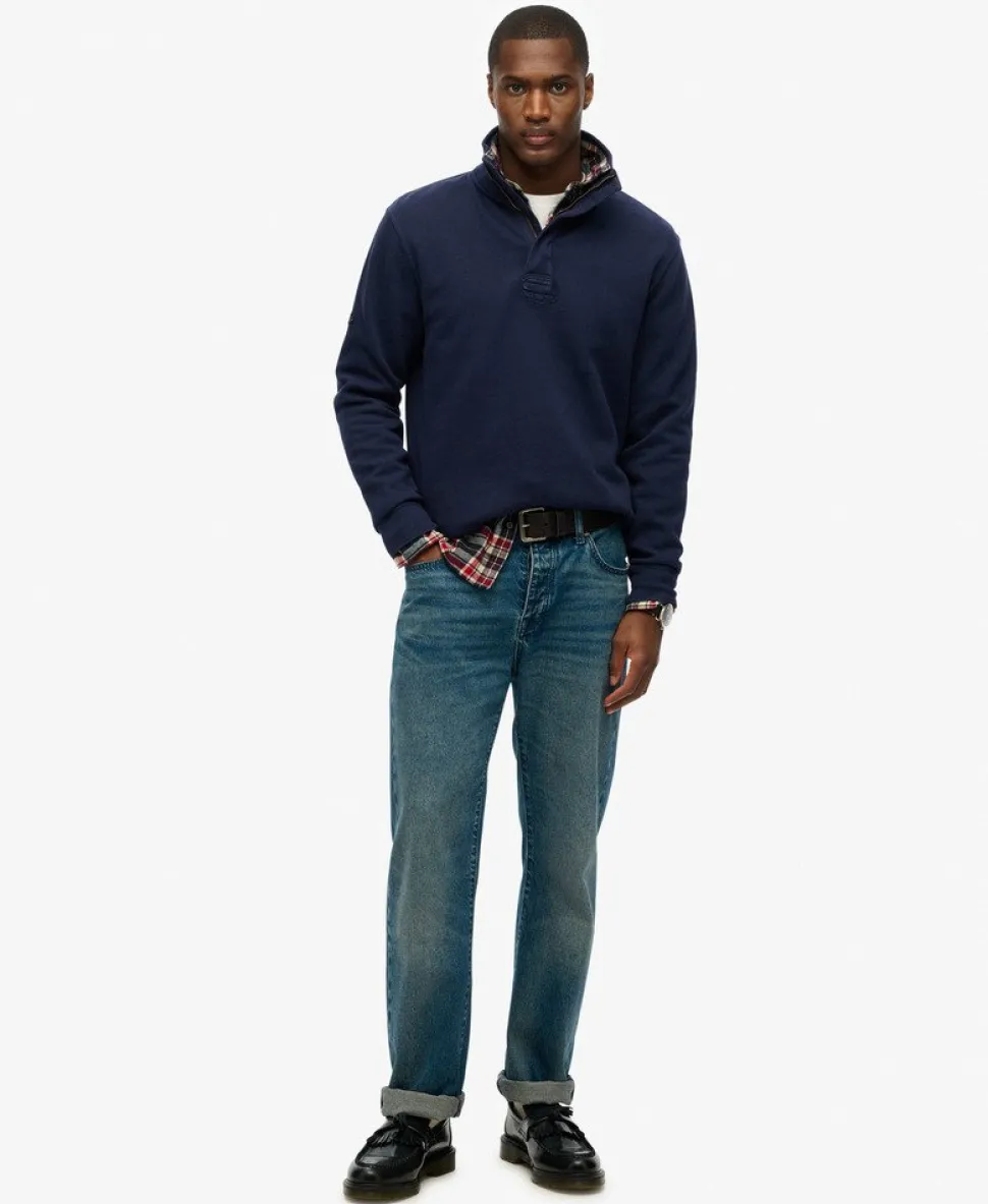 Cotton Classic Pique Half Zip Sweatshirt