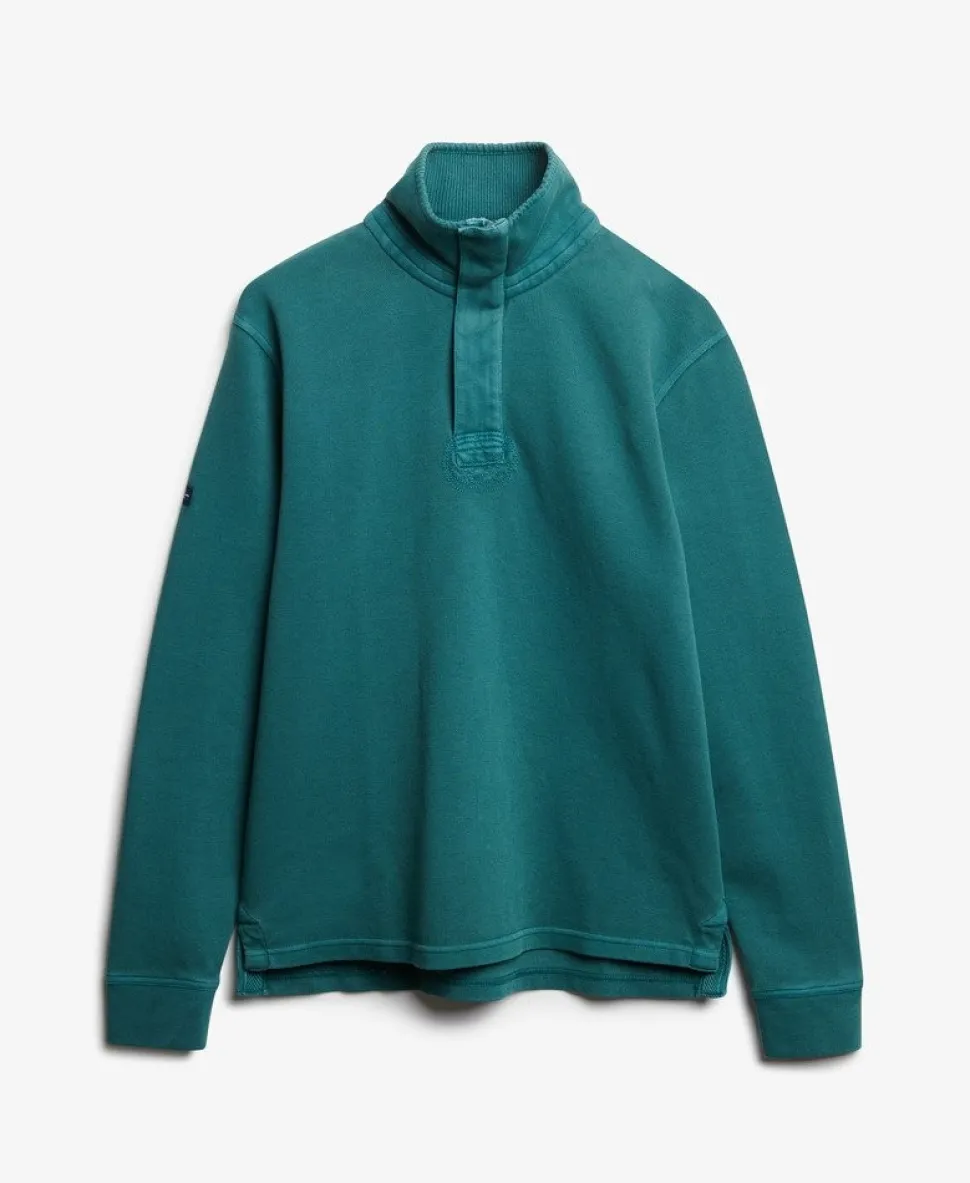 Cotton Classic Pique Half Zip Sweatshirt