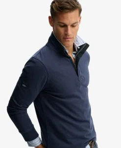 Cotton Classics Jersey Half Zip Sweatshirt