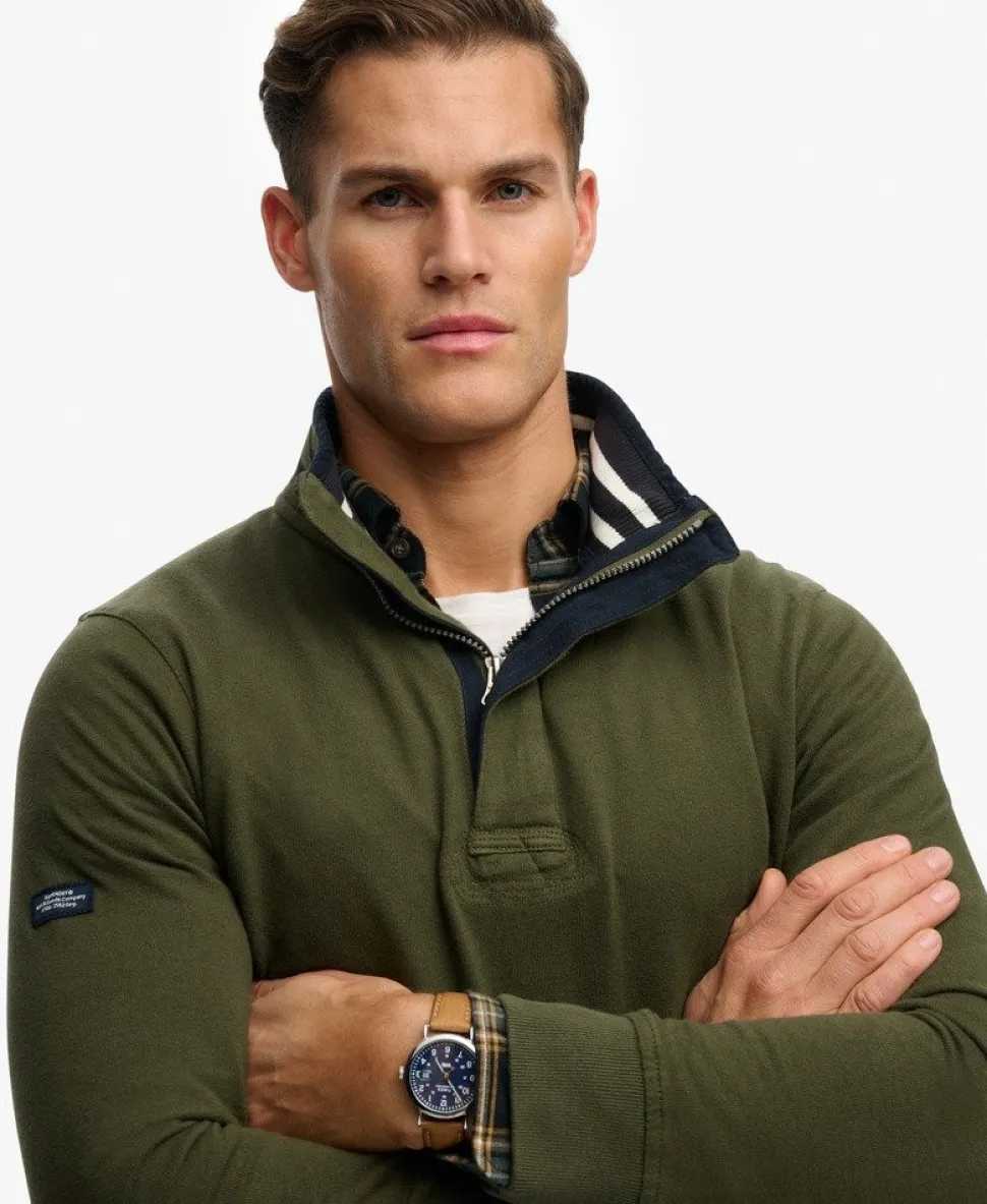 Cotton Classics Jersey Half Zip Sweatshirt