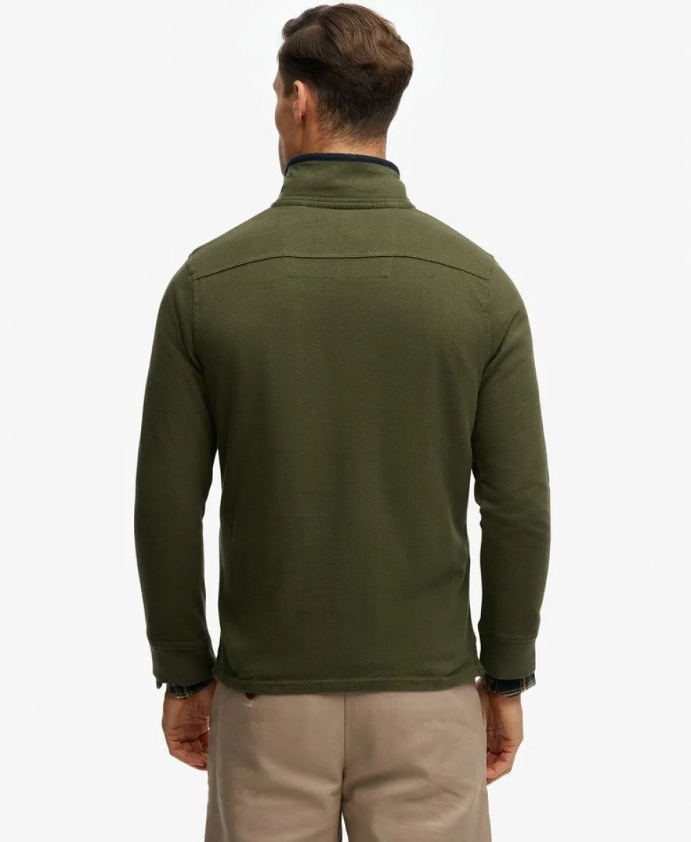 Cotton Classics Jersey Half Zip Sweatshirt