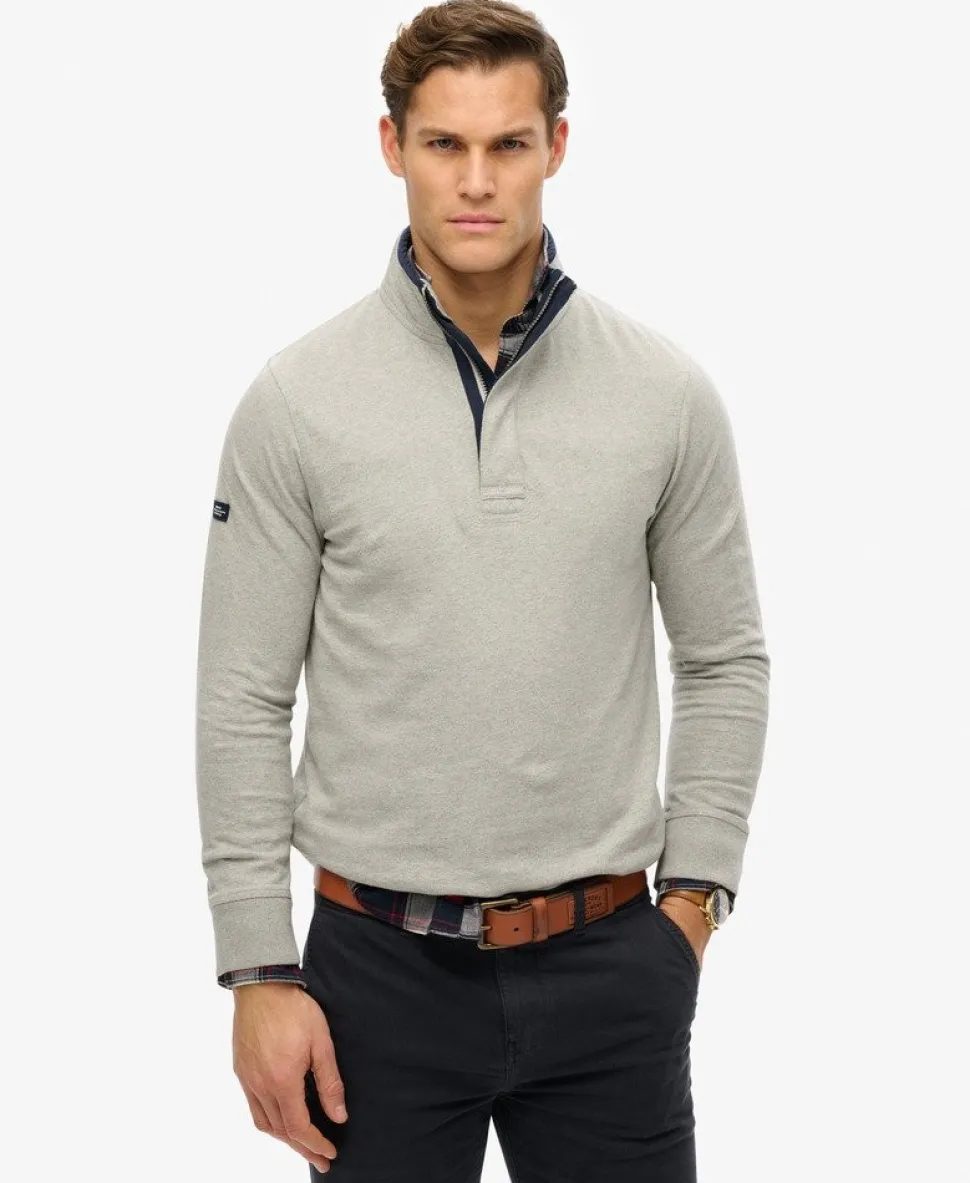 Cotton Classics Jersey Half Zip Sweatshirt