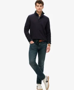 Cotton Classics Jersey Half Zip Sweatshirt