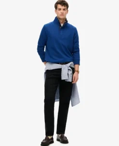 Cotton Classics Jersey Half Zip Sweatshirt