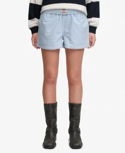 Cotton Elastic Check Shorts