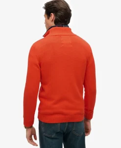 Cotton Half Zip Knit Jumper