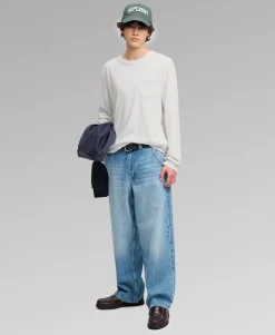 Cotton Linen Long Sleeve Pocket Top