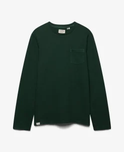 Cotton Linen Long Sleeve Pocket Top