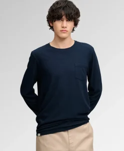 Cotton Linen Long Sleeve Pocket Top