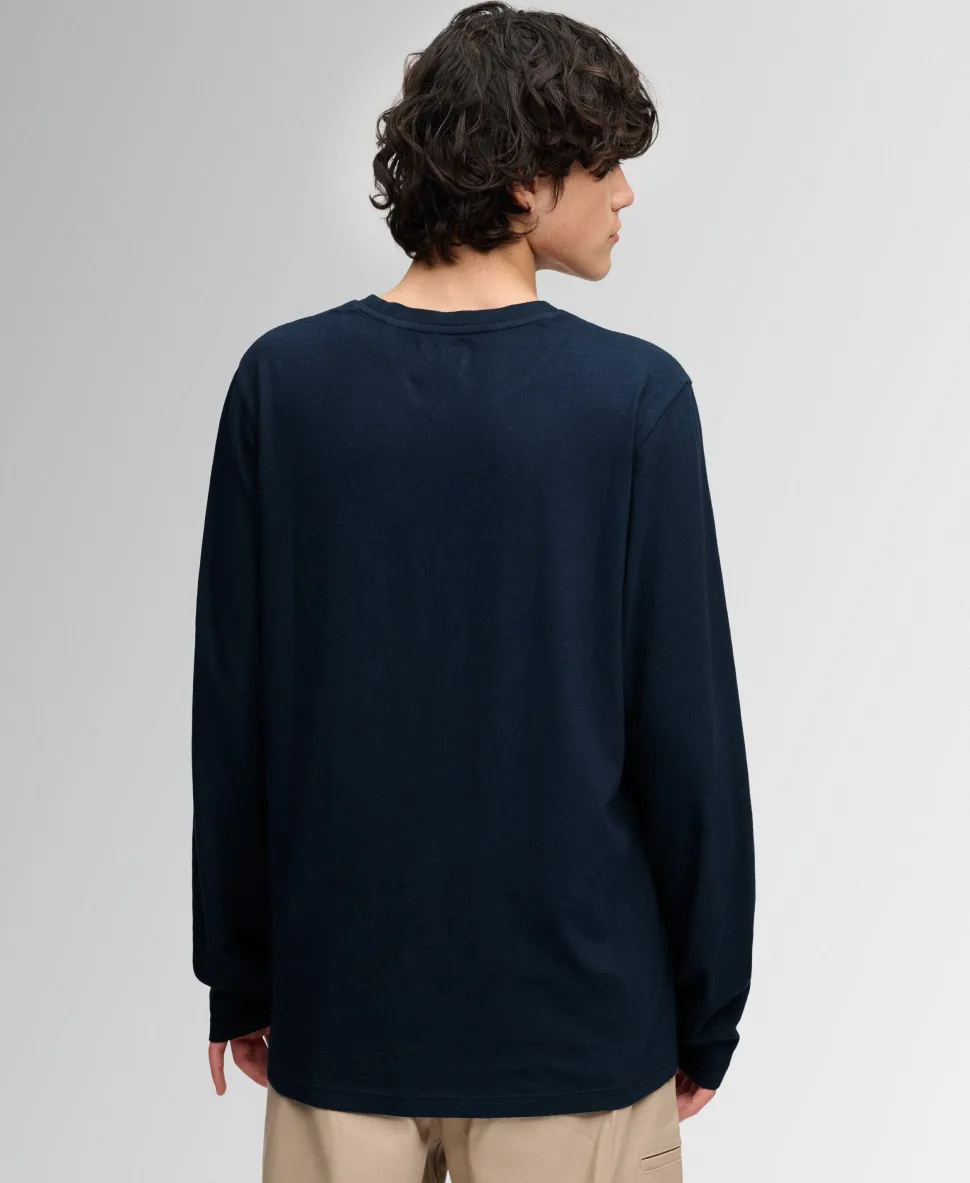 Cotton Linen Long Sleeve Pocket Top