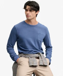 Cotton Linen Long Sleeve Pocket Top