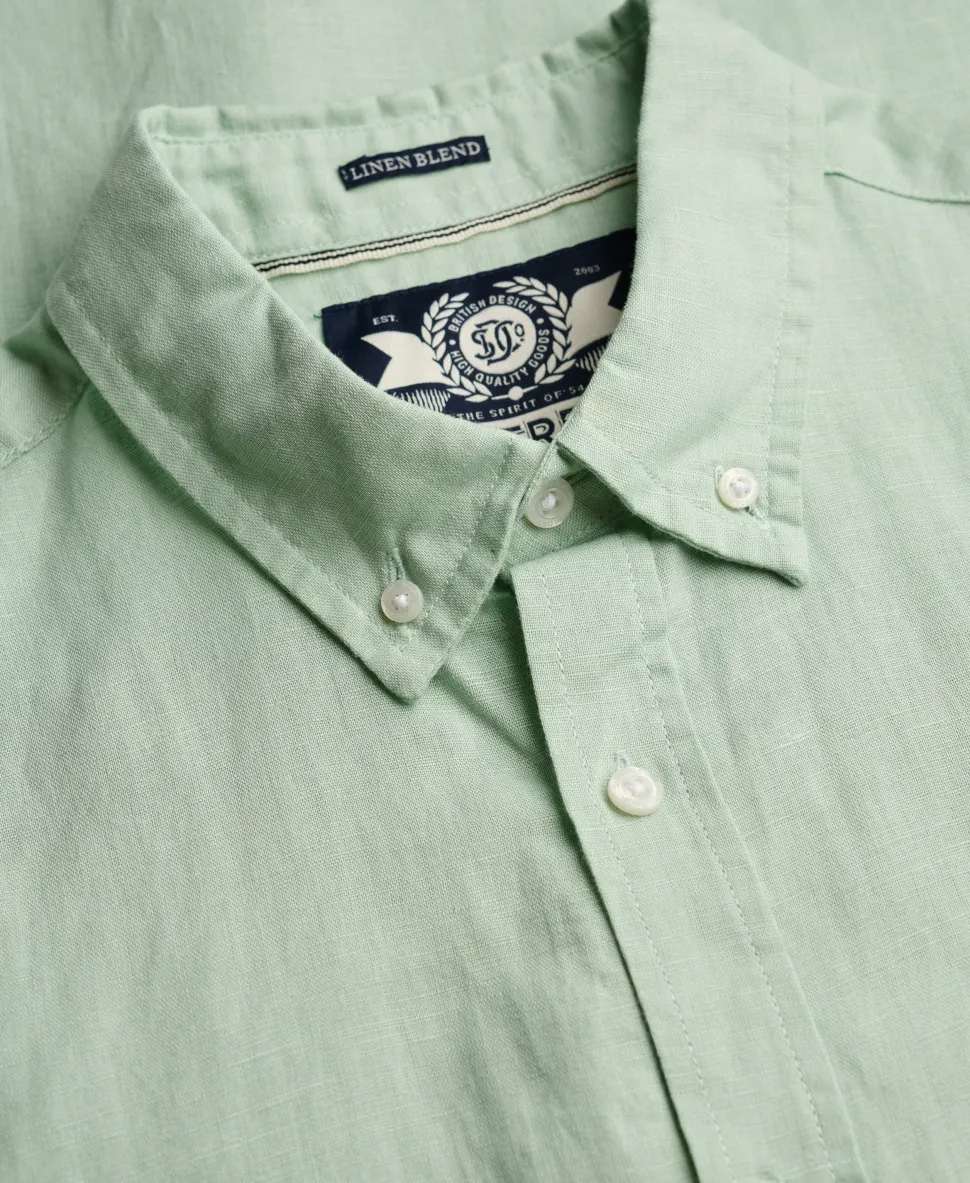Cotton Linen Short Sleeve Shirt