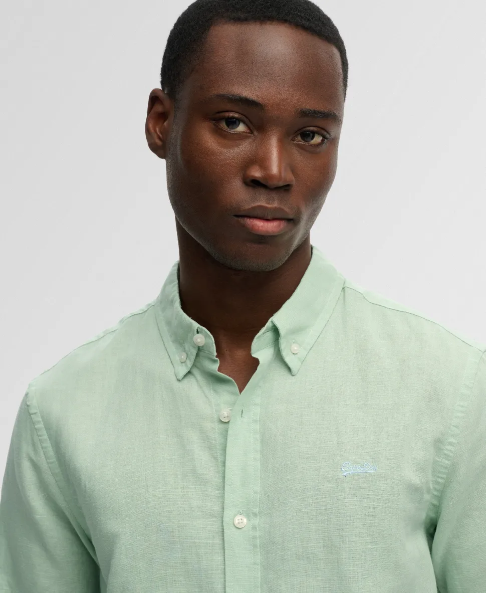 Cotton Linen Short Sleeve Shirt