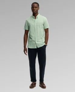 Cotton Linen Short Sleeve Shirt