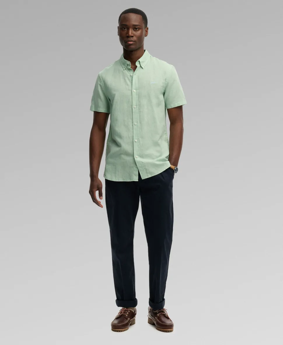 Cotton Linen Short Sleeve Shirt