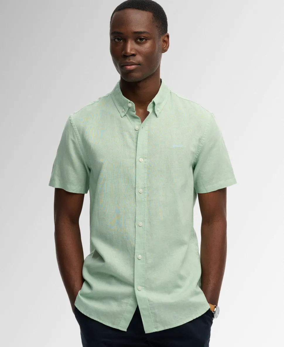 Cotton Linen Short Sleeve Shirt