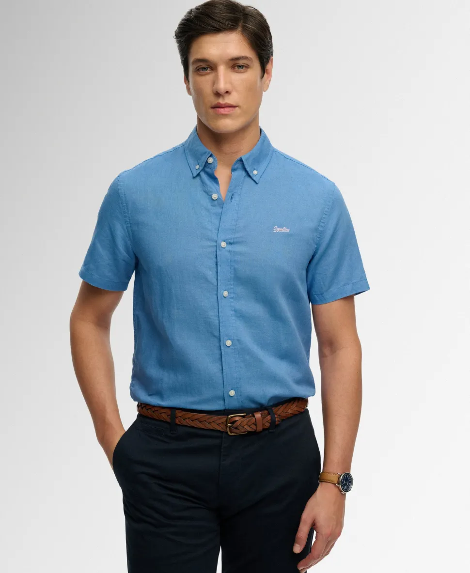 Cotton Linen Short Sleeve Shirt