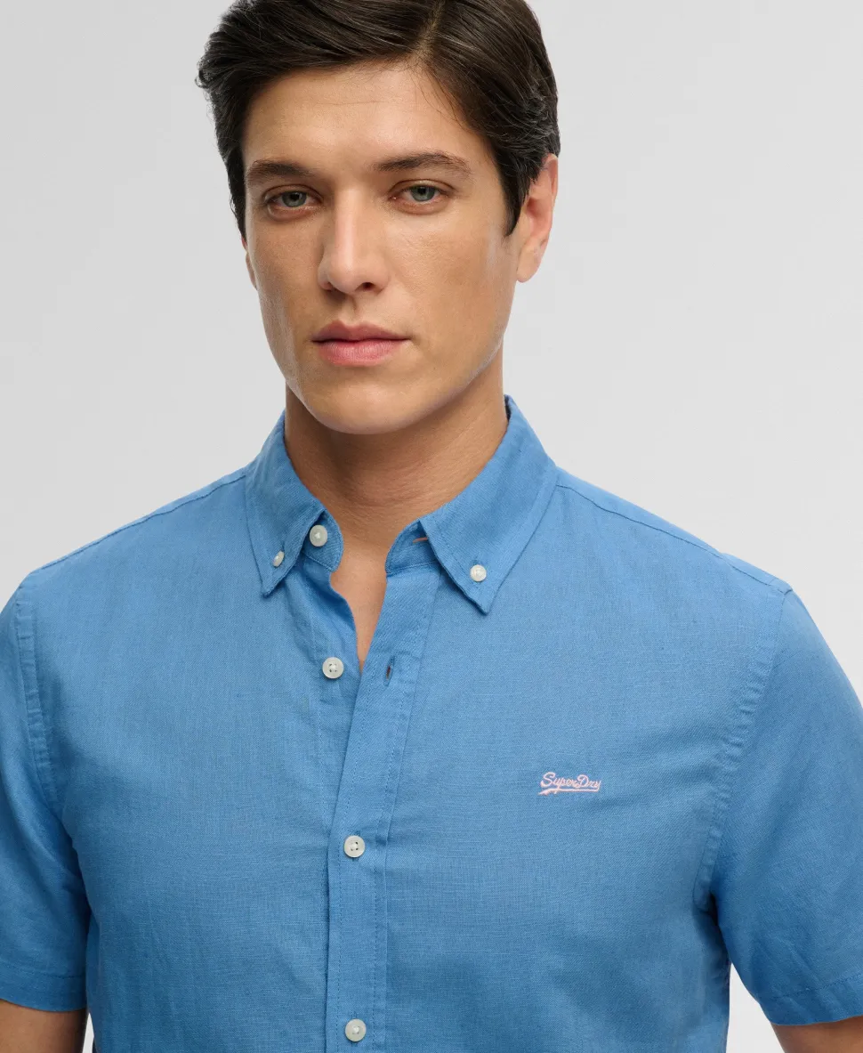 Cotton Linen Short Sleeve Shirt