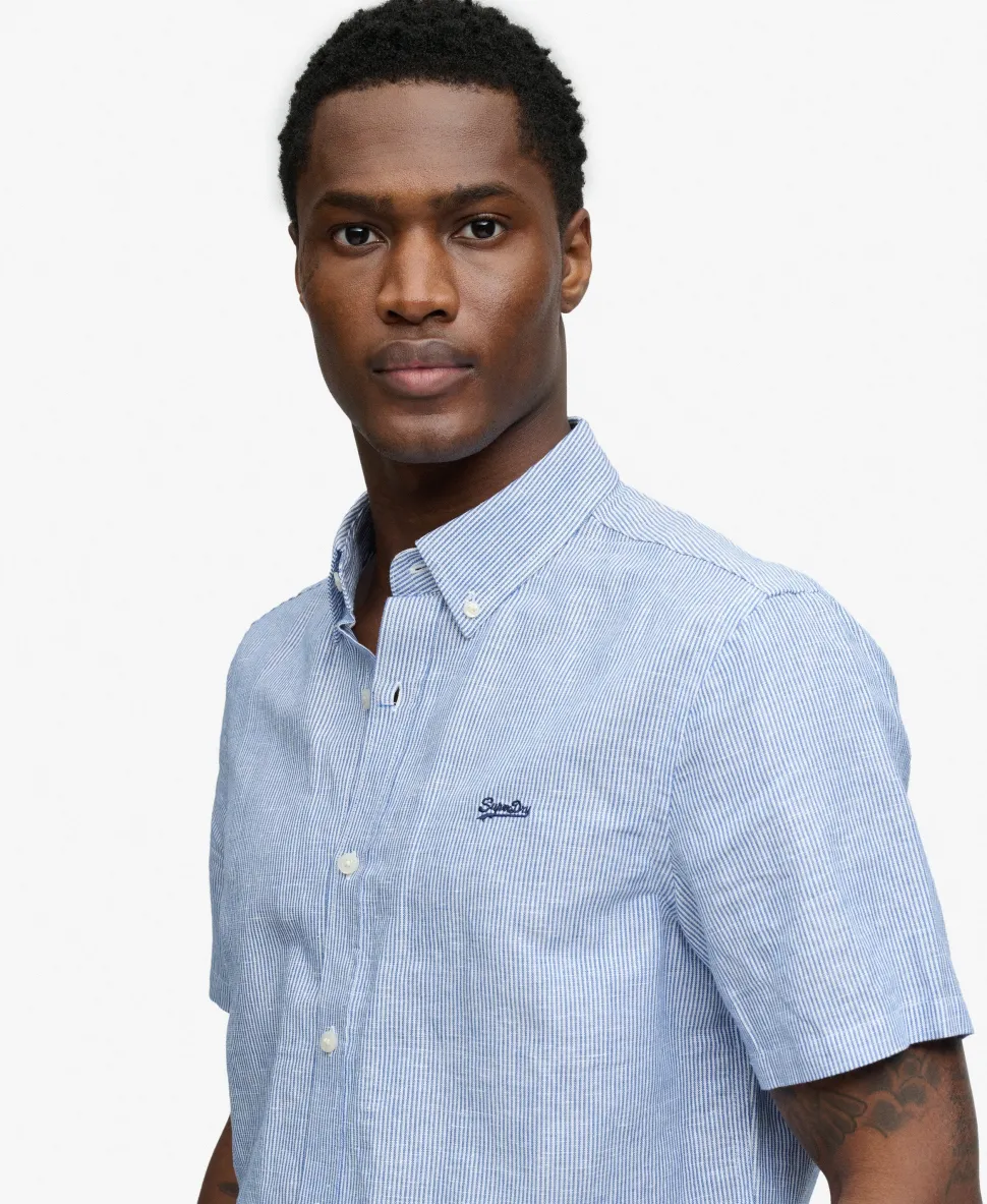 Cotton Linen Short Sleeve Shirt
