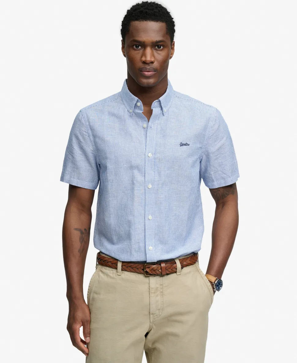 Cotton Linen Short Sleeve Shirt