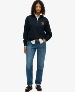 Country Club Crest Half Zip Sweatshirt