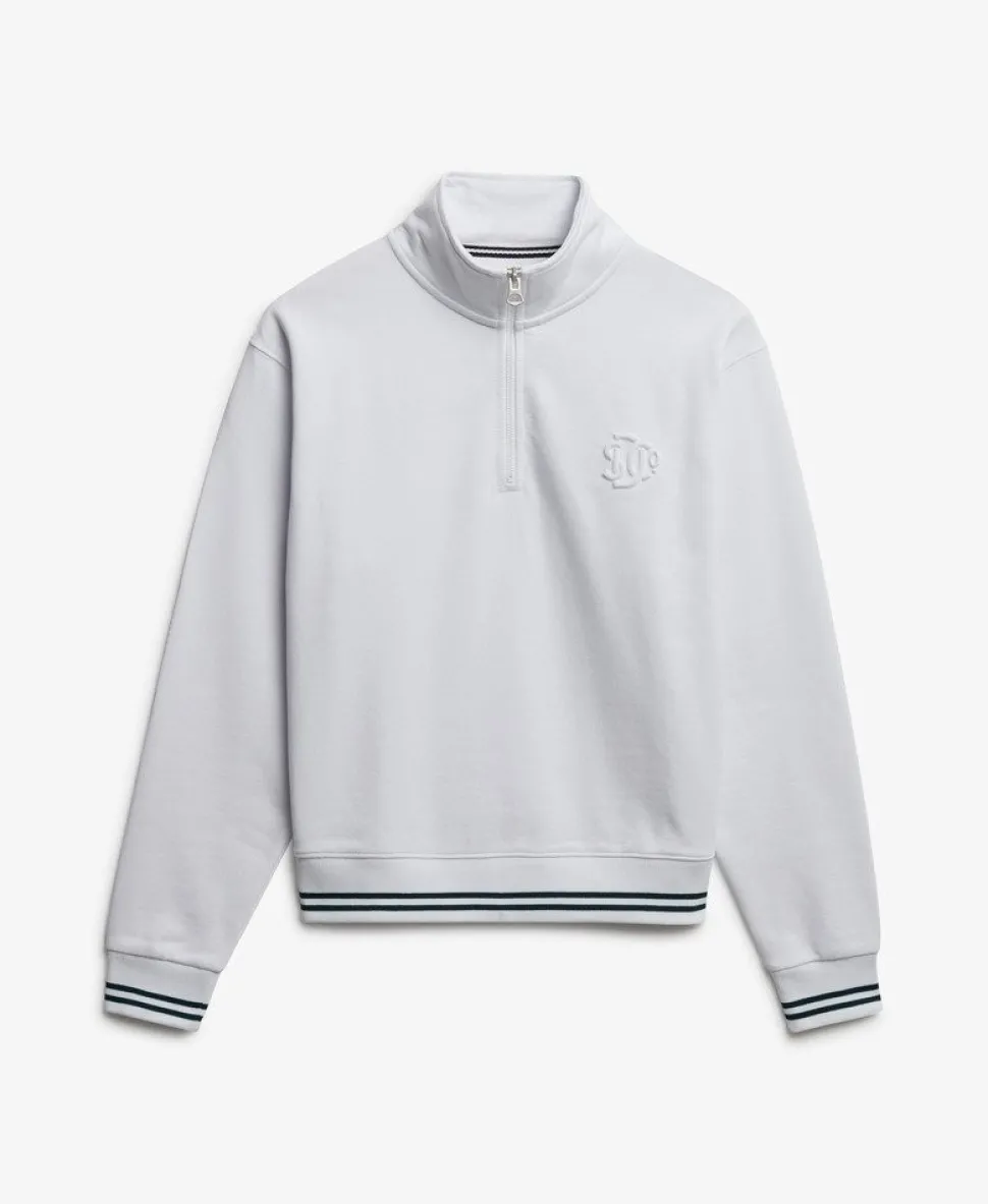 Country Club Embossed Half-Zip Jumper